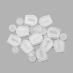 Наконечник-зажим d5 мм, прозр, 10 шт