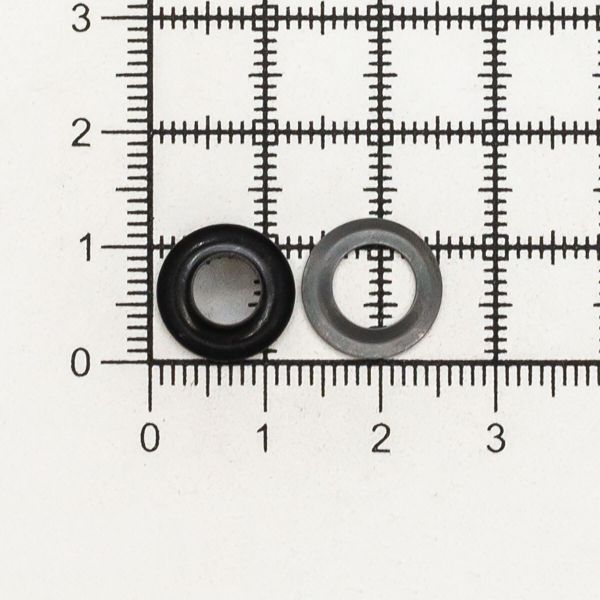 Люверсы металл ⌀_6.0 мм (внутр.), h6.42 мм (внутр.), №4, сталь, New Star, оксид, уп.≈5000 шт