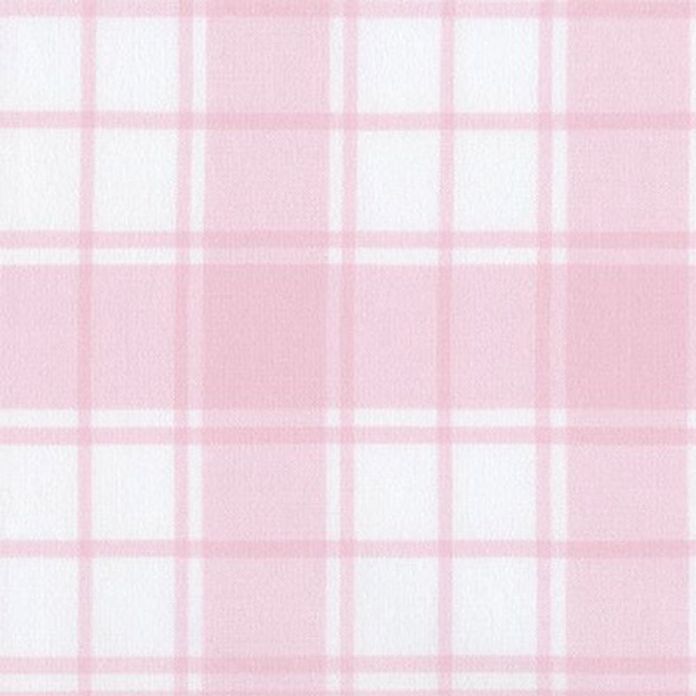 Ткань для пэчворка Peppy Brooklyn Plaid Flannel, отрез 100х110 см, 146 г/м², SRKF-17260-10 Pink, Robert Kaufman