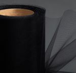 Фатин на шпульке средней жесткости, 100% нейлон, 150 мм, 02 черный, 22,86м, Gamma FTN/R