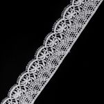 Кружево гипюр (плетёное) 45 мм / 3 метра, матовое, C501 белый