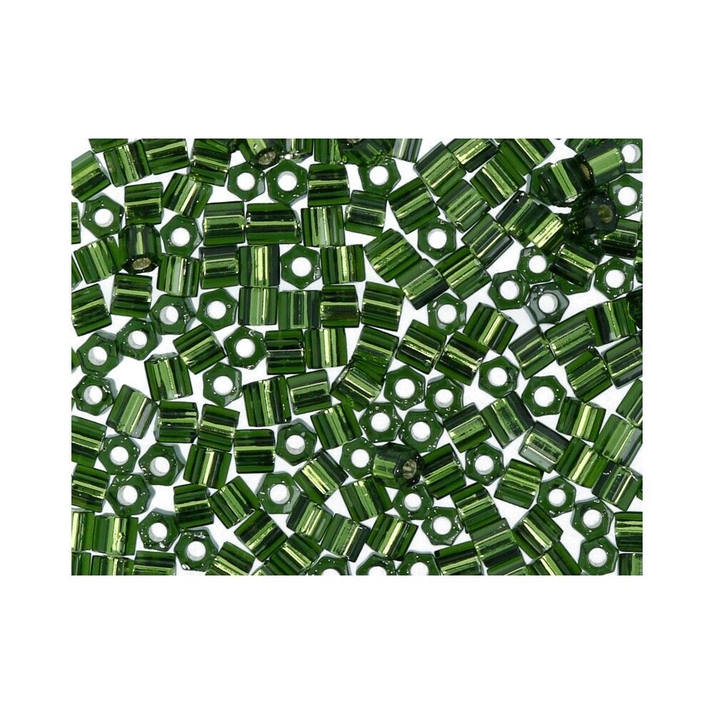 Бисер Toho 11/0 Hexagon 3 (2.2 мм), 25 г (5х5 г), 0037 травяной