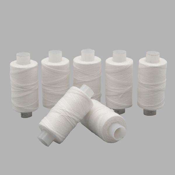 Нитки армированные ПНК им.Кирова 65ЛХ, бытовые, 200 м / 7 кат., 0101 белый