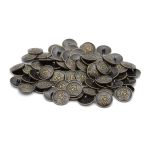 Пуговицы на ножке 36L (23мм), металл (OB бронза), 72 шт, ME 621