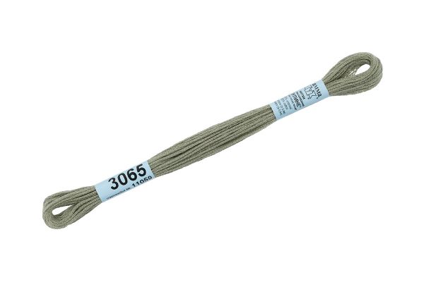 Мулине Gamma 100% хлопок, цв.3065 оливковый, 24 мотка по 8 метров