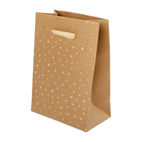 Подарочный крафт-пакет 210 г/м², 12х17х7 см, 12 шт, 01, Stilerra CINXS