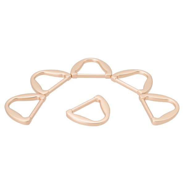 Полукольцо литое металл 20мм (28х22мм), золото матовый, MB2327, 6 шт