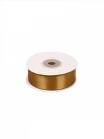 Лента атласная 1-сторонняя 25.0 мм / 22.5±1 метра, 3023 т.золотой, Magic4Hobby