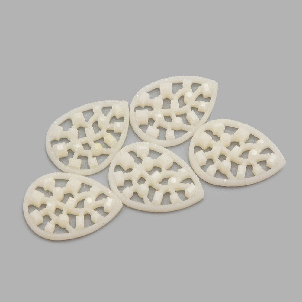 Украшение 18х25 (белый), CON2518, 5 шт