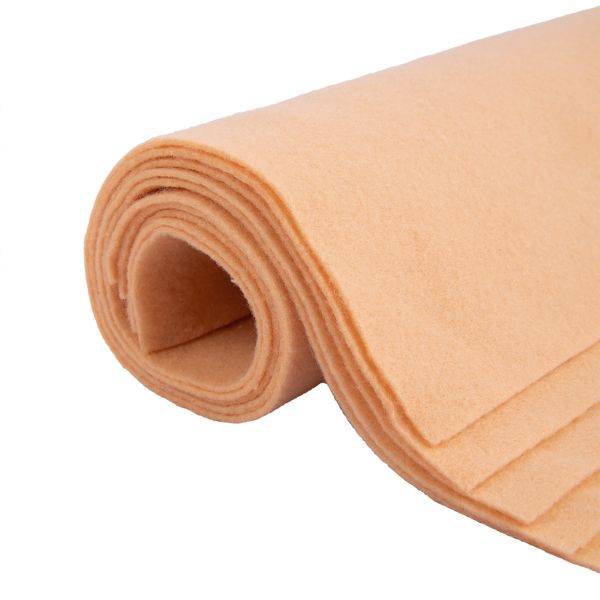 Фетр листовой 1 мм, 20х30 см, 5 шт, 100 персиковый, Blitz FKC10-20/30