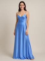 Атлас сатин 67 г/м², 150 см / 3 метра, AS.11 цв.голубой