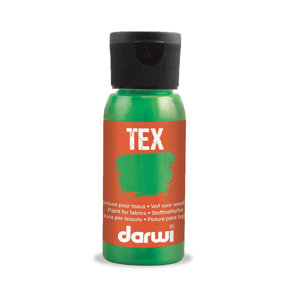 Краска для ткани Darwi TEX, 50 мл, 611 светло-зеленый