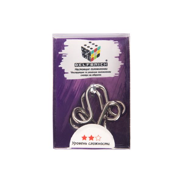 Головоломки металлические, 1 шт, Тюльпан 2 элемент, Delfbrick DLM-49