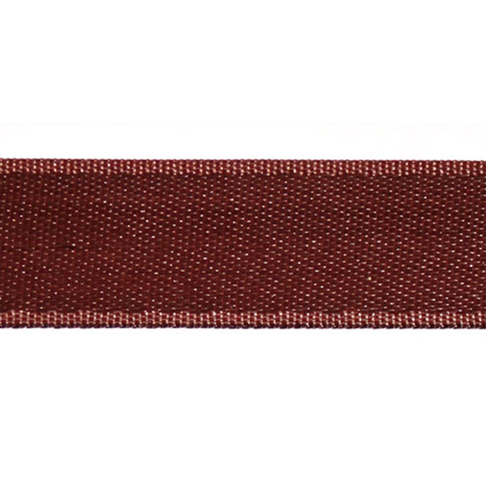 Лента атласная 1-сторонняя 16.0 мм, 50 м, С368 (коричневый)
