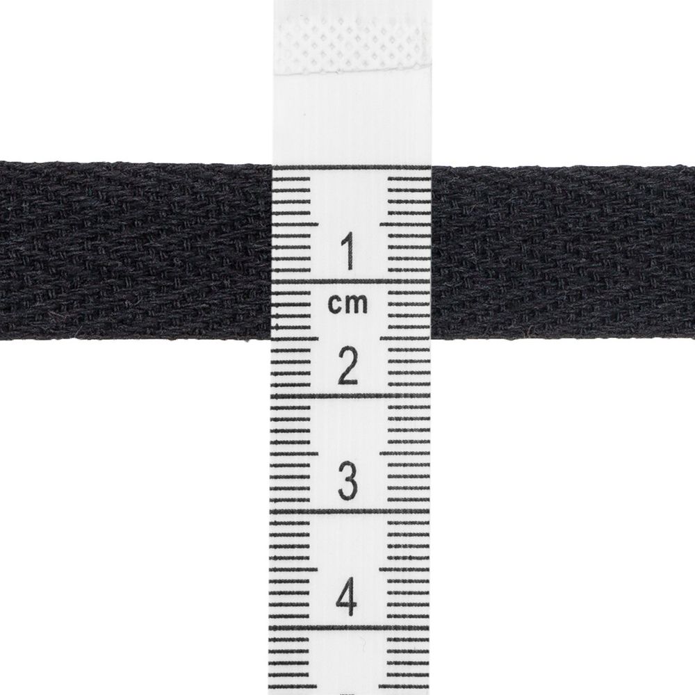 Тесьма (лента) киперная (100 х/б) 15 мм / 45.72 метра, 69 черный, 6190-2024