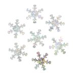 Пайетки фигурные снежинки, 24 мм, упак. 10 гр, Астра, 50112 серебро голограмма, уп.10 шт