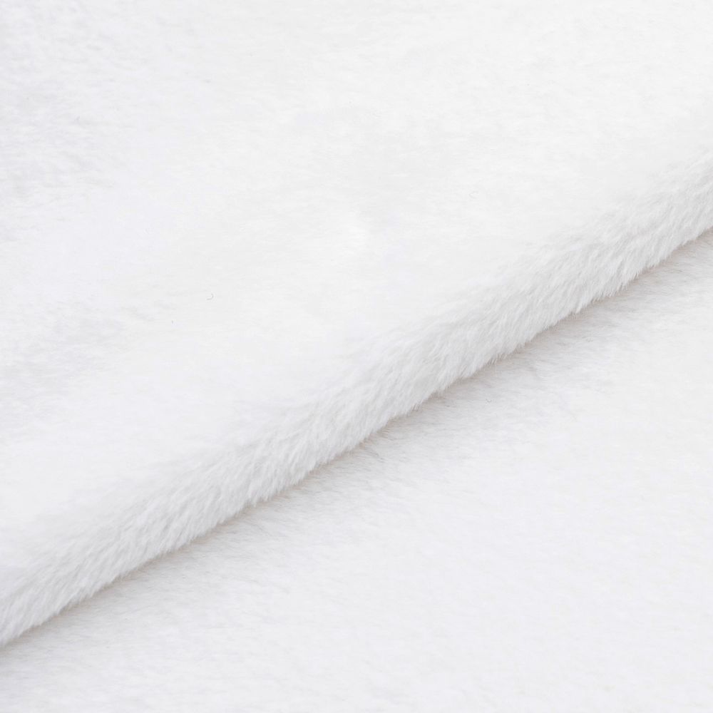Мех Кролик ворс 6-8мм (48 см / 50 см), плотность: 280 г/м².,100%п/э (белый), 23697