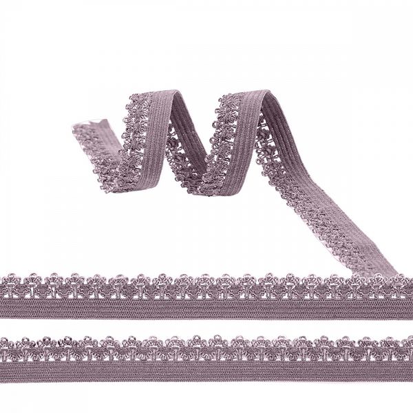 Резинка бельевая (ажурная) 12.0 мм / 1000 метров, RB01 морской туман L620