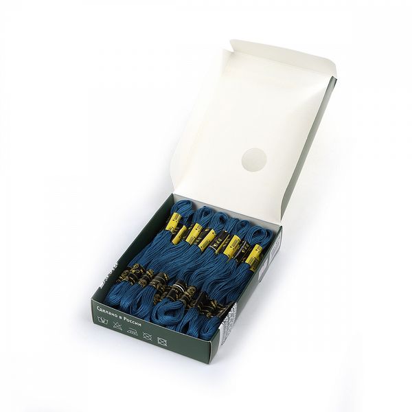 Мулине ПНК им.Кирова цв.8314 т.синий, 24 мотка по 8 метров