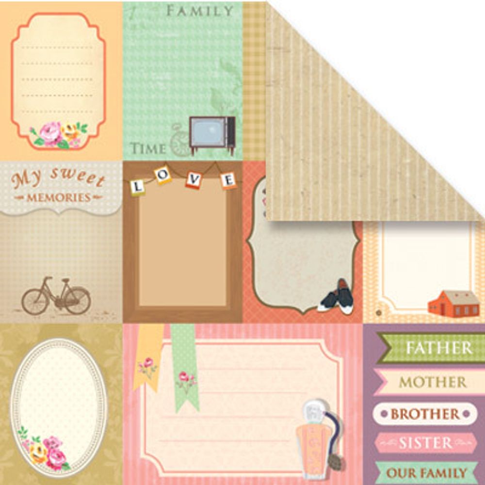 Бумага для скрапбукинга 180 г/м², 30.5х30.5 см, 10 шт, (230)14-009 Семья, Mr.Painter PSW Бумага для скрапбукинга 180 г/м², 30.5х30.5 см, 10 шт, (230)14-009 Семья, Mr.Painter PSW