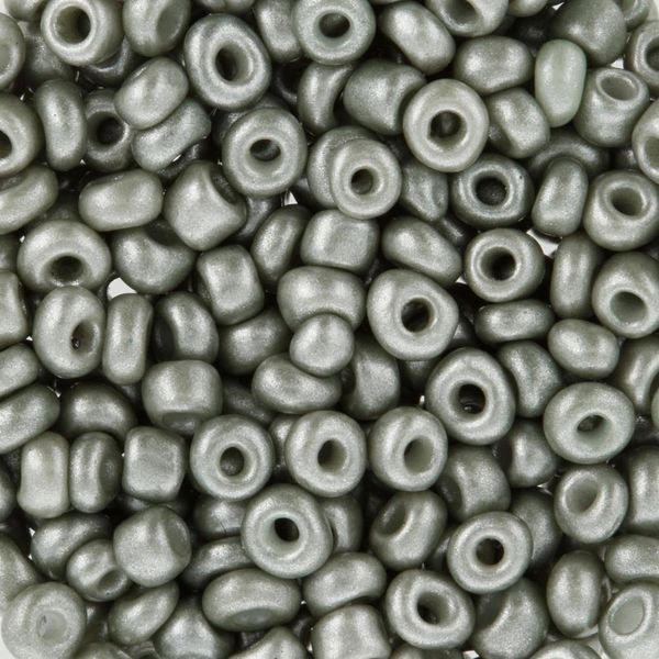 Бисер Zlatka 8/0 (2.9 мм), 100 г (10х10 г), №0975 серый, GR