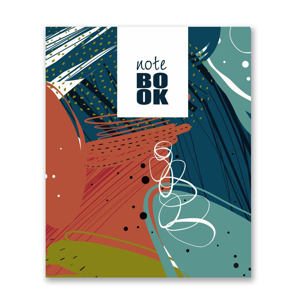 Бизнес-блокнот, глянцевая ламинация, A5+ 80 л. 18 шт, клетка, Иллюзия 000409, Светоч 80ББТ5_3_5_1