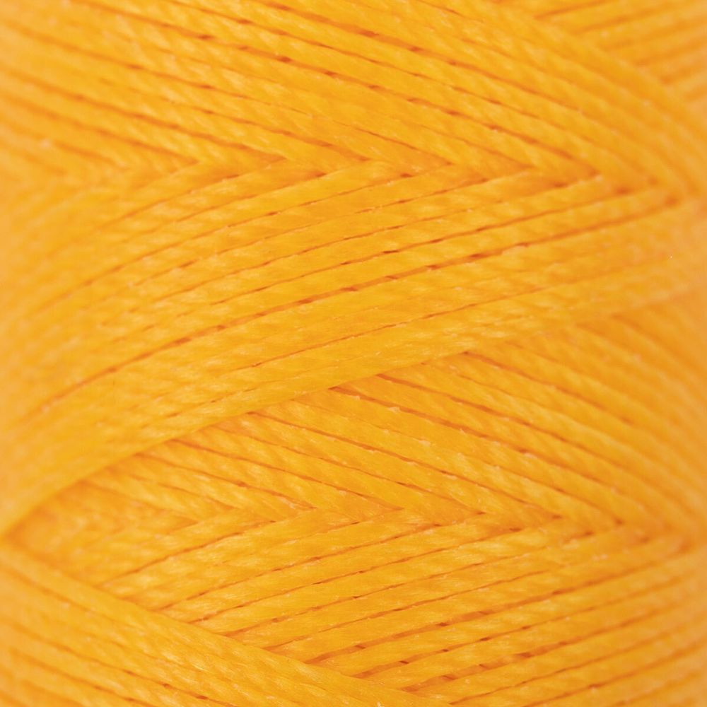 Нитки для кожи вощёные (полиэстер) 0.45х, 40 м, 1 катушка, 009 жёлтый, LC-005 Промысел