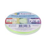 Лента репсовая (в рубчик) 6.0 мм / 45.5 метра, 073 салатовый, Gamma GR-06