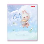 Тетрадь ученическая школьная, выборочные блёстки, A5+ 12 л. на скобе 65 г/м², белизна 100%, 25 шт, линия, 000705 Маленькое счастье, Светоч 12ТЕТл-002