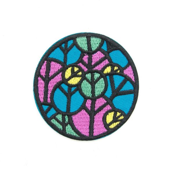 Термоаппликация Витраж, цветы, 5.4см, Hobby&Pro