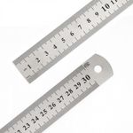 Линейка стальная Maxwell 30 см / 0.7 мм, MAX.8111 ПВХ чехол