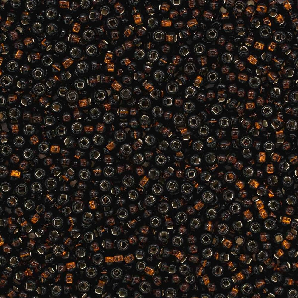 Бисер Preciosa прозрачный, серебряный центр 10/0 (2.3 мм), 100 г (5х20 г), цв. 17140С