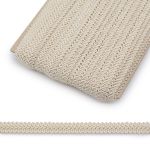 Тесьма отделочная Шанель 13 мм, 25 м, SR003 св-бежевый