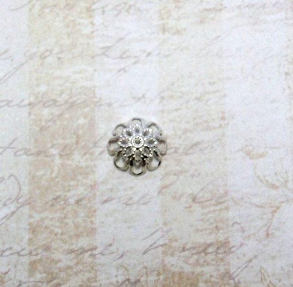 Шапочка крепежная ⌀13 мм, 8 шт, К09, 22591 серебро