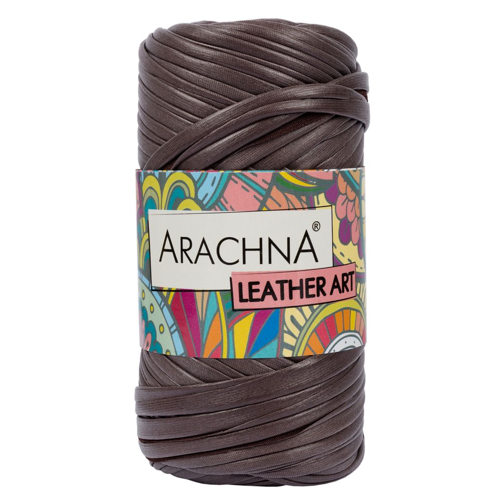 Пряжа Arachna Leather Art / уп.4 мот. по 160г, 50 м, 04 коричневый