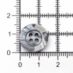 Пуговицы 4 прокола 24L=15 мм, пластик, col.C серый, 36 шт, CN2818