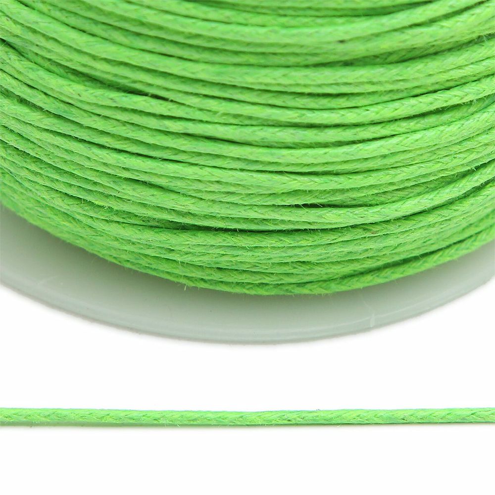 Шнур вощеный 1,0 мм / 100м цветной на катушке 0371-9002 (230 светло-зеленый)