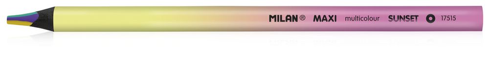 Карандаш с многоцветным грифелем Sunset MAXI заточенный 12 шт, 0717251512SN, Milan