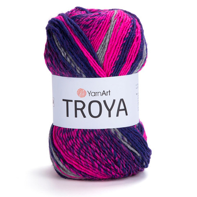 Пряжа YarnArt (ЯрнАрт) Troya / уп.5 мот. по 100 г, 250 м, 2112 секционный