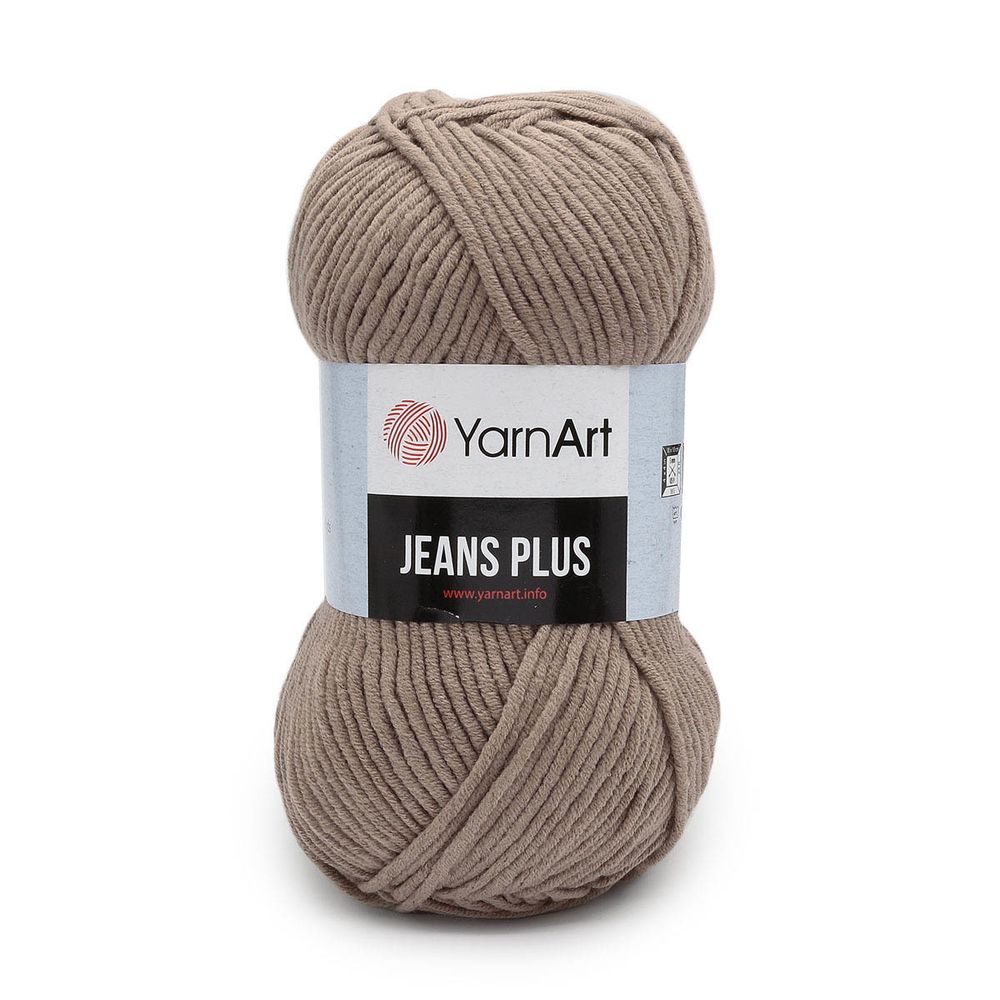 Пряжа YarnArt (ЯрнАрт) Jeans Plus / уп.5 мот. по 100 г, 160м, 71 коричневый