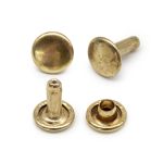 Хольнитены двухсторонние ⌀7 мм, h=6-7 мм, сталь, New Star №33, золото, уп≈2000 шт