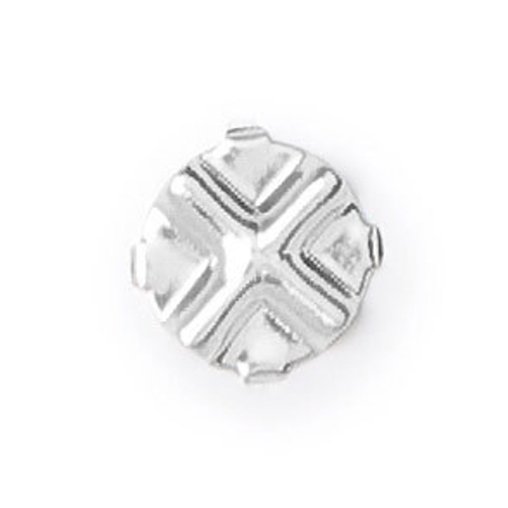 Стразы стекло в цапах 3.1 мм, 24 шт, SS12 белый (crystal), Preciosa 9211/01