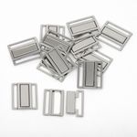 Пряжка-застежка для купальников металл 25.0 мм, 123SW цв.никель уп.10 шт