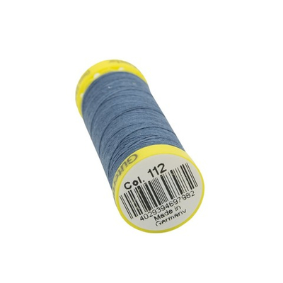 Нитки отделочные Gutermann Deco Stitch 70, 70м, 112 серо-синий джинс, 5 катушек
