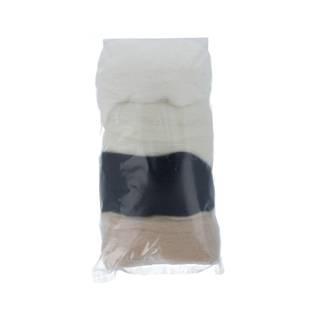 Шерсть для валяния в наборе 4х10 г. ассорти 1, Gamma AFW-040