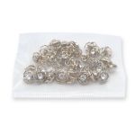 Пуговицы на ножке 16L (10мм) со стразом, металл (G золото), 36 шт, ME 625