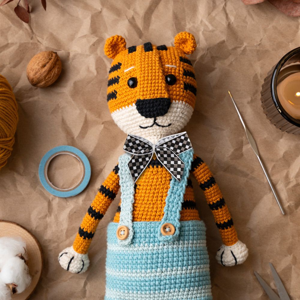 Набор текстильных бантиков, 100 шт, 206 бежево- черный, Annet BDR