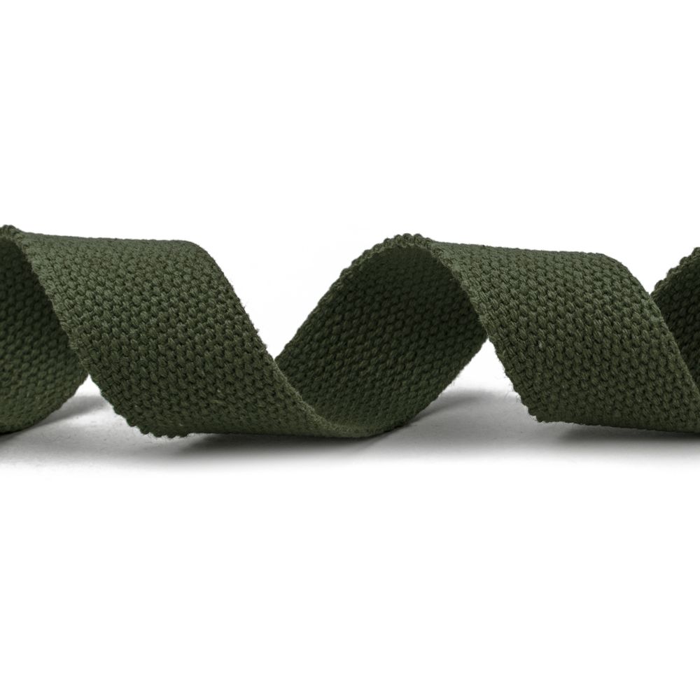 Стропа (ременная лента) 30 мм / 10 метров, толщ. 1.92 мм, [24.75 г/пог.м], 100% х/б, хаки, Gamma G301C