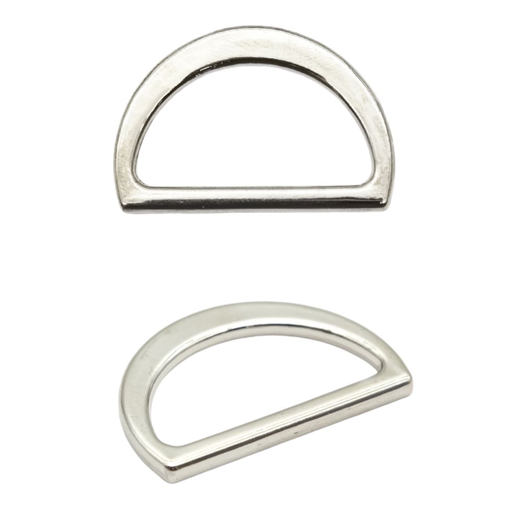 Полукольцо литое металл внутр. 25 мм (внешн. 30х20 мм), 2 шт, Hobby&Pro, никель