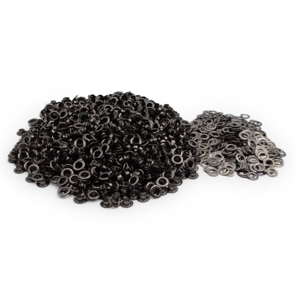 Люверсы металл ⌀_7.3 мм (внутр.), h5.41 мм (внутр.), №5, металл, уп.≈1000 шт, New Star, чер.никель